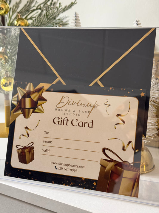 Ombré brows gift card
