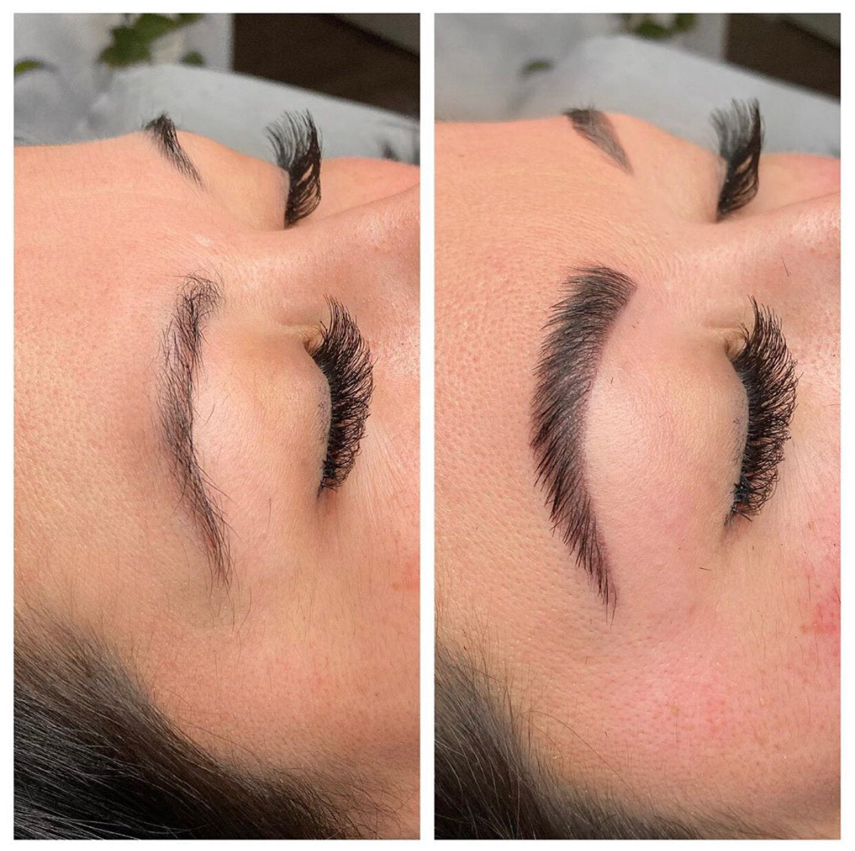 Brow lamination, wax & tint